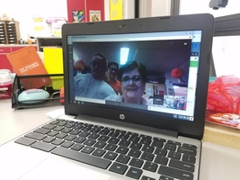 4th Graders Hanging Out with Google